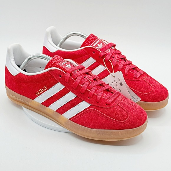 adidas Other - Adidas Gazelle Indoor Shoes Size 9.5 Mens Better Scarlet White Gum JI2063, NEW